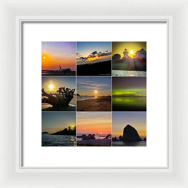 Sunset sunrise - Framed Print