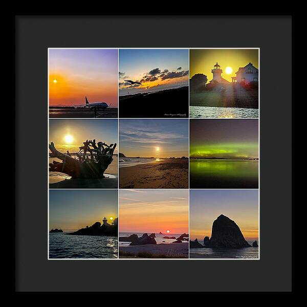 Sunset sunrise - Framed Print
