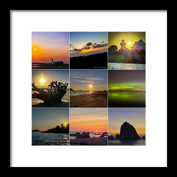 Sunset sunrise - Framed Print