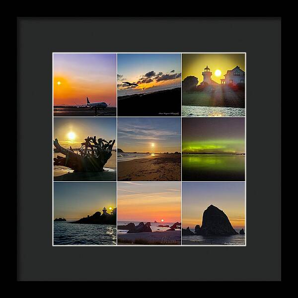 Sunset sunrise - Framed Print