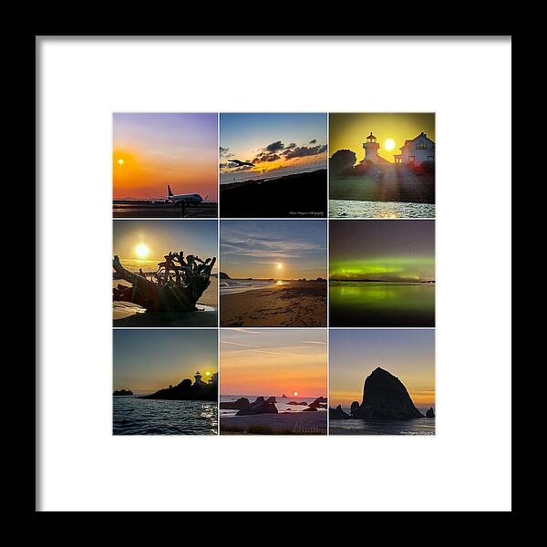 Sunset sunrise - Framed Print