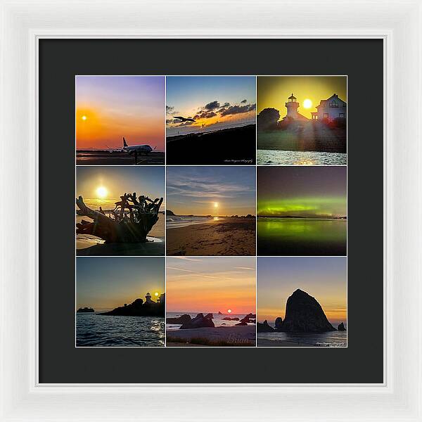 Sunset sunrise - Framed Print