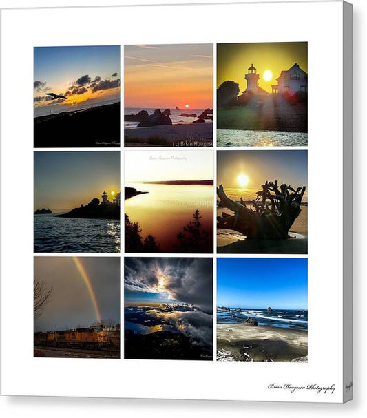 Sunsets sunrises and rainbow skies - Canvas Print