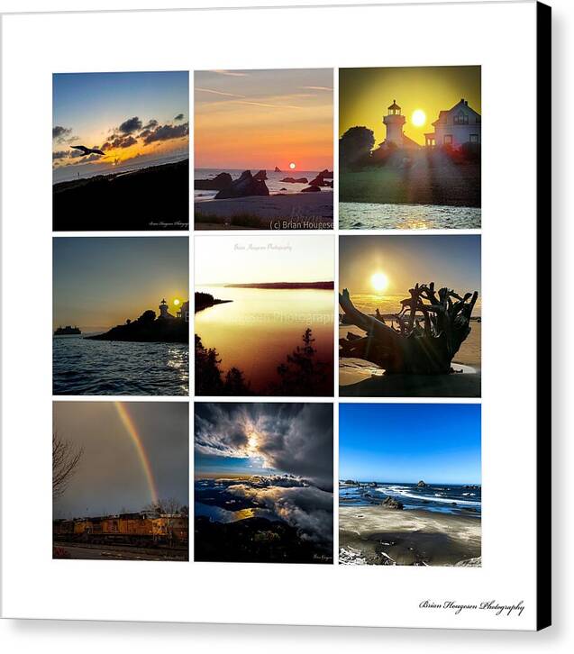 Sunsets sunrises and rainbow skies - Canvas Print