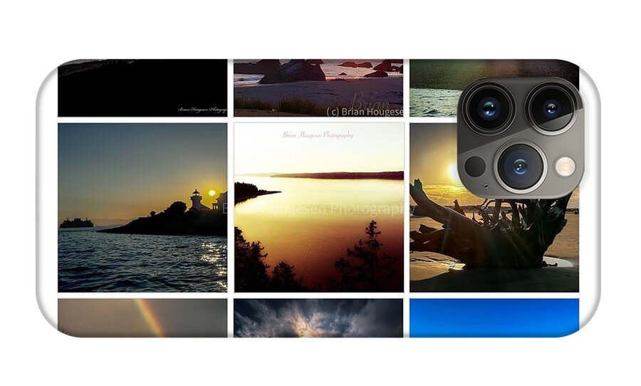 Sunsets sunrises and rainbow skies - Phone Case