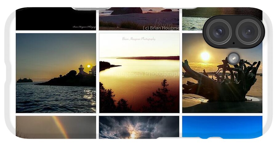 Sunsets sunrises and rainbow skies - Phone Case