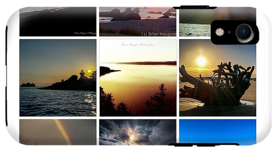 Sunsets sunrises and rainbow skies - Phone Case
