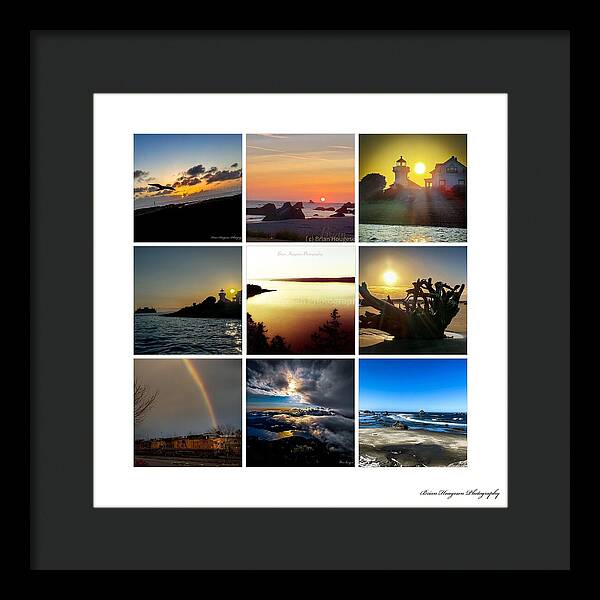 Sunsets sunrises and rainbow skies - Framed Print