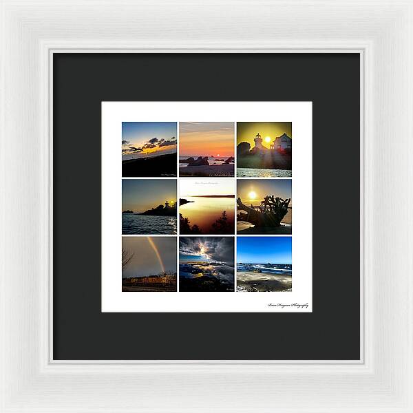 Sunsets sunrises and rainbow skies - Framed Print
