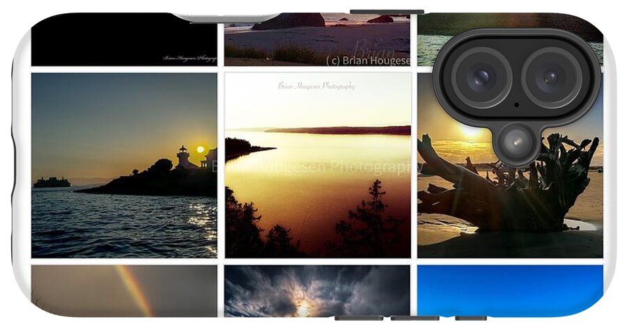Sunsets sunrises and rainbow skies - Phone Case