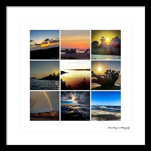 Sunsets sunrises and rainbow skies - Framed Print