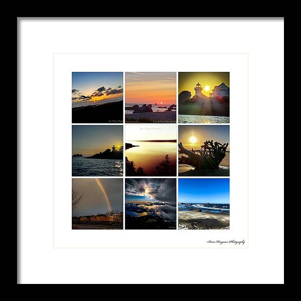 Sunsets sunrises and rainbow skies - Framed Print
