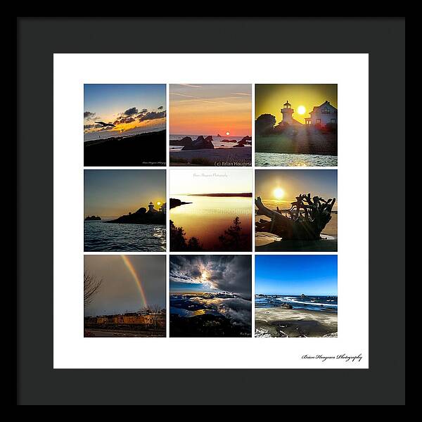 Sunsets sunrises and rainbow skies - Framed Print
