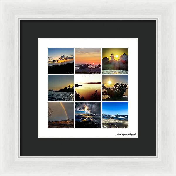 Sunsets sunrises and rainbow skies - Framed Print