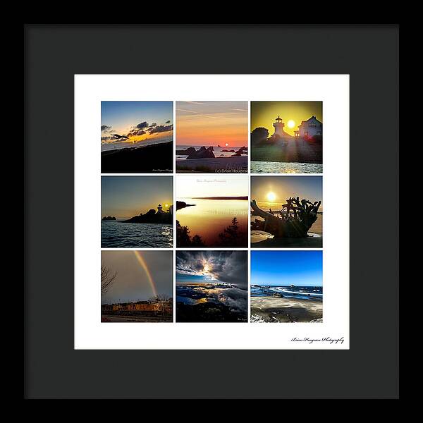 Sunsets sunrises and rainbow skies - Framed Print