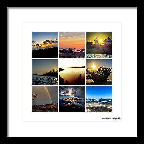 Sunsets sunrises and rainbow skies - Framed Print