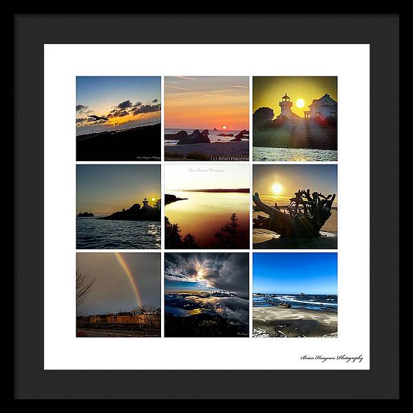Sunsets sunrises and rainbow skies - Framed Print