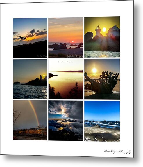 Sunsets sunrises and rainbow skies - Metal Print