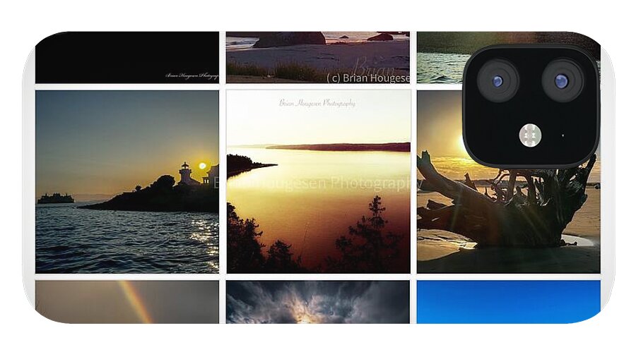 Sunsets sunrises and rainbow skies - Phone Case