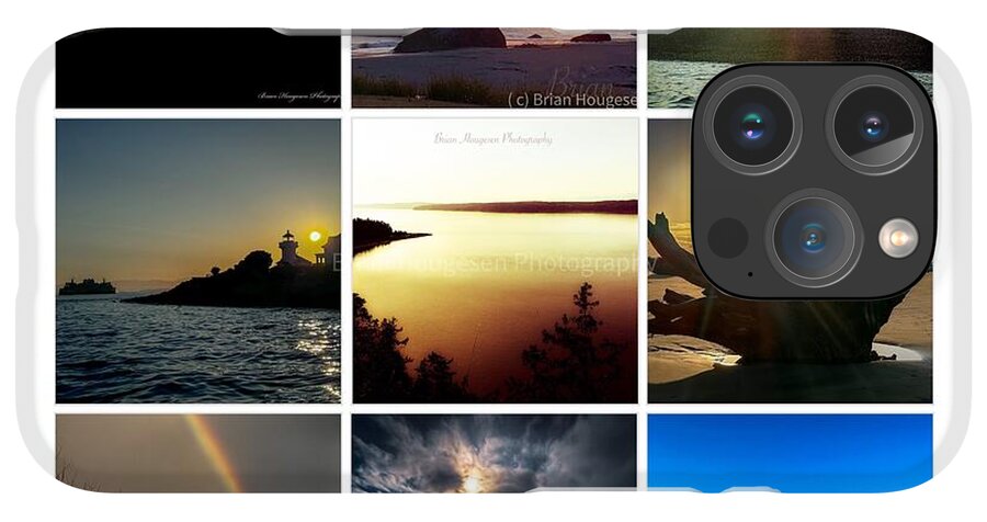 Sunsets sunrises and rainbow skies - Phone Case