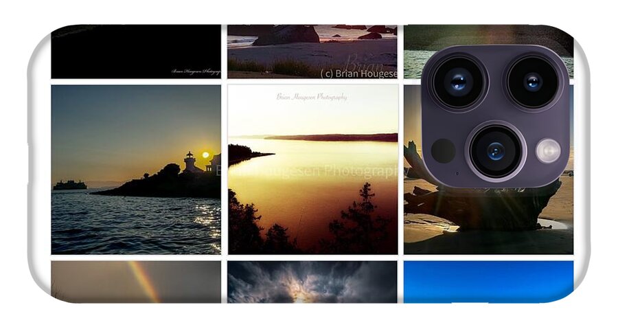 Sunsets sunrises and rainbow skies - Phone Case