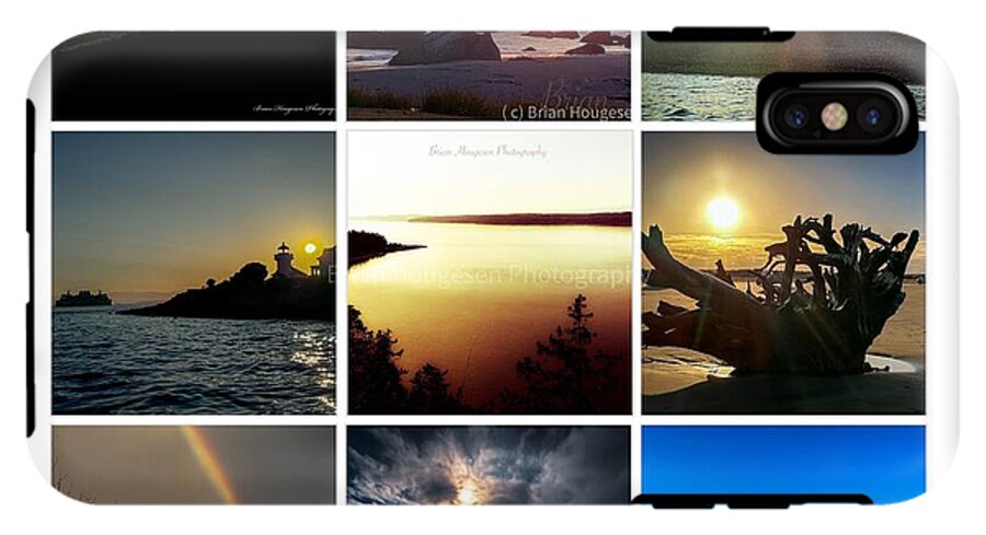 Sunsets sunrises and rainbow skies - Phone Case