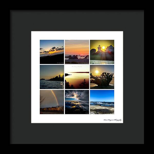 Sunsets sunrises and rainbow skies - Framed Print
