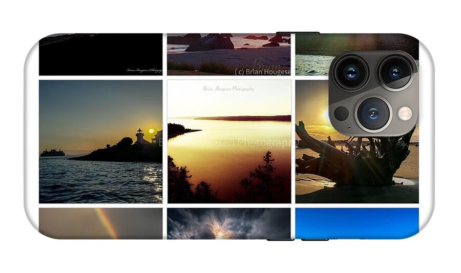 Sunsets sunrises and rainbow skies - Phone Case