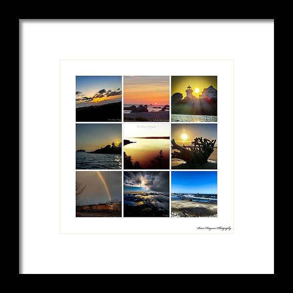 Sunsets sunrises and rainbow skies - Framed Print