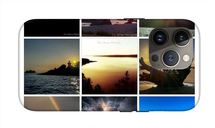 Sunsets sunrises and rainbow skies - Phone Case