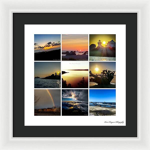 Sunsets sunrises and rainbow skies - Framed Print
