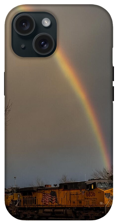 Train at the end of the rainbow - Phone Case