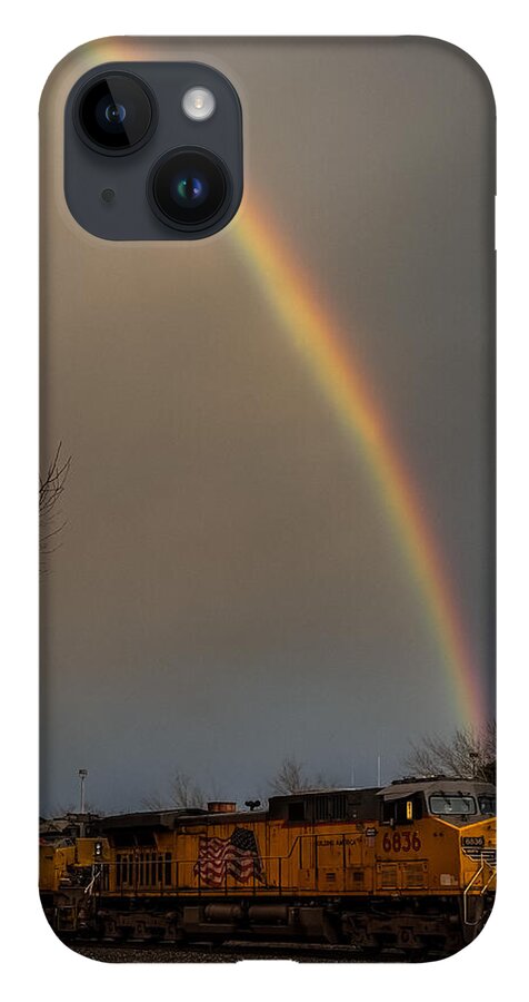 Train at the end of the rainbow - Phone Case