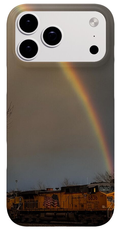 Train at the end of the rainbow - Phone Case