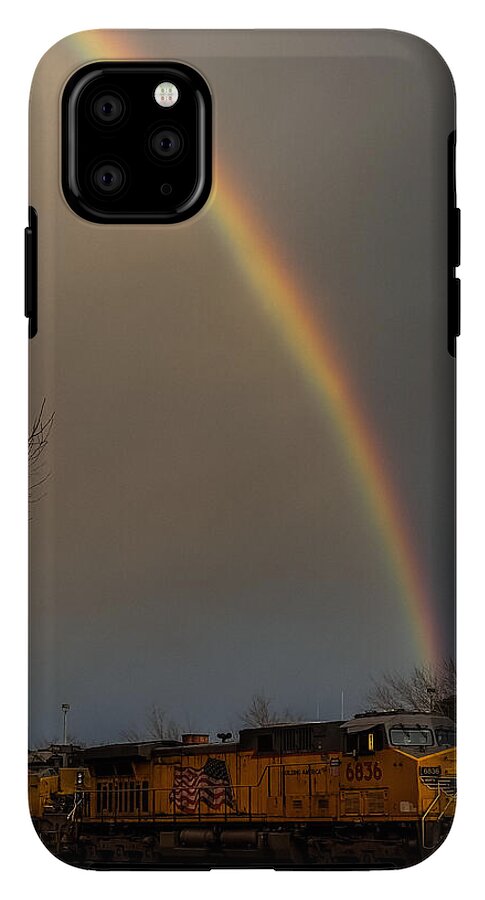 Train at the end of the rainbow - Phone Case