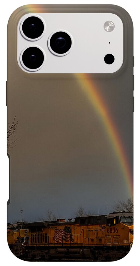 Train at the end of the rainbow - Phone Case