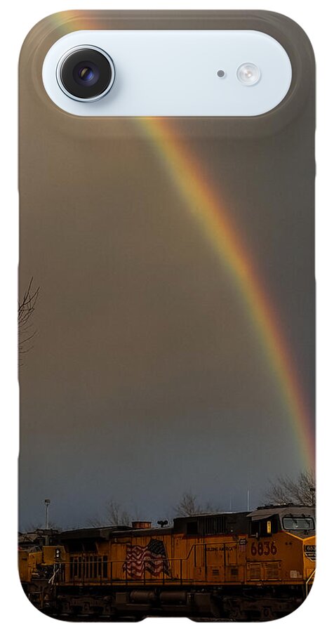 Train at the end of the rainbow - Phone Case