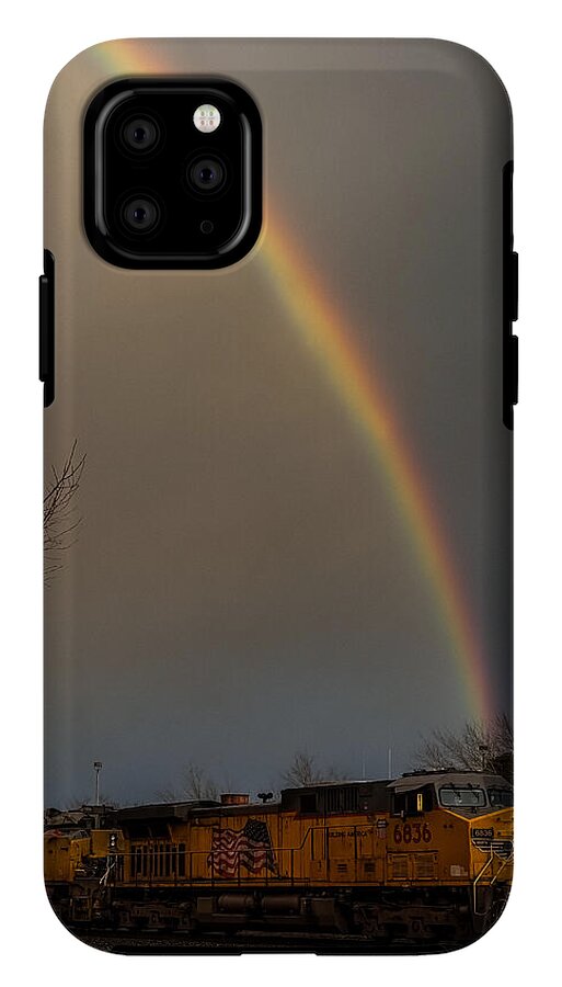 Train at the end of the rainbow - Phone Case