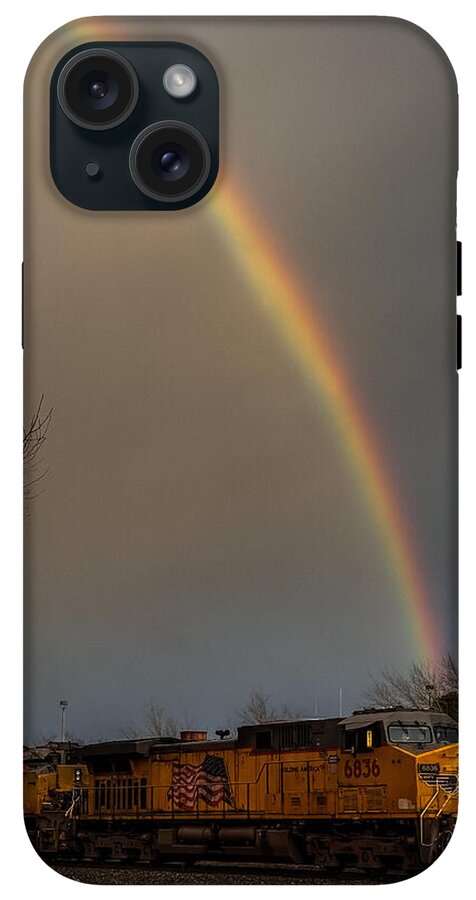 Train at the end of the rainbow - Phone Case