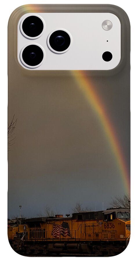 Train at the end of the rainbow - Phone Case