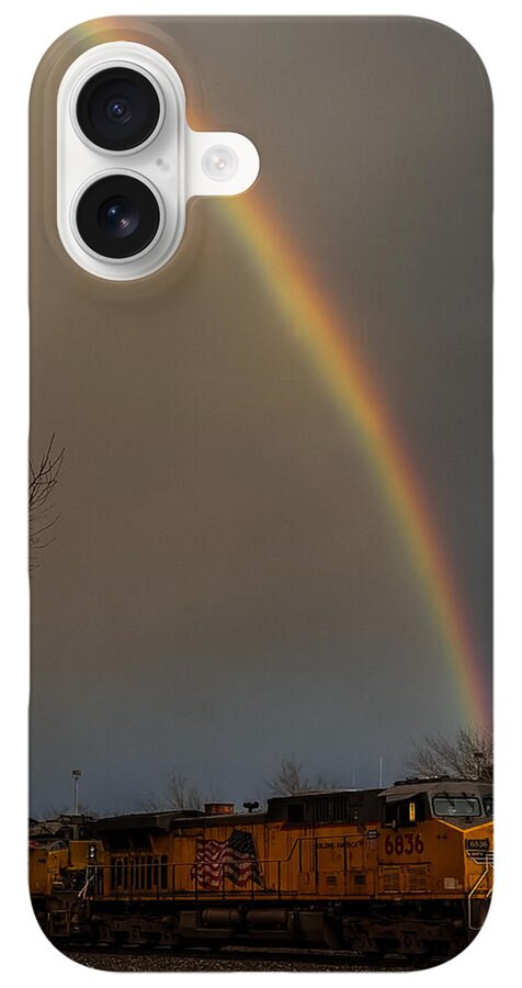 Train at the end of the rainbow - Phone Case