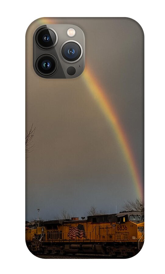Train at the end of the rainbow - Phone Case