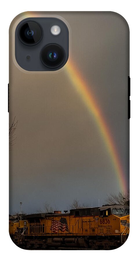 Train at the end of the rainbow - Phone Case