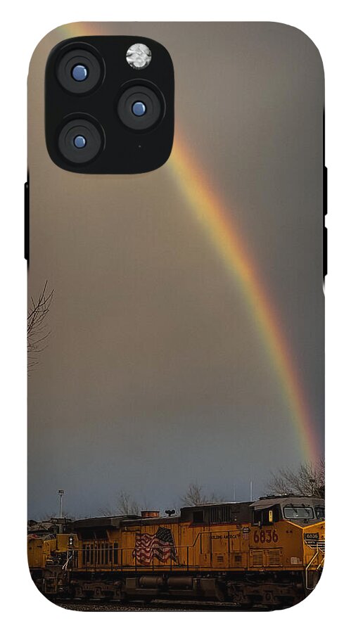 Train at the end of the rainbow - Phone Case