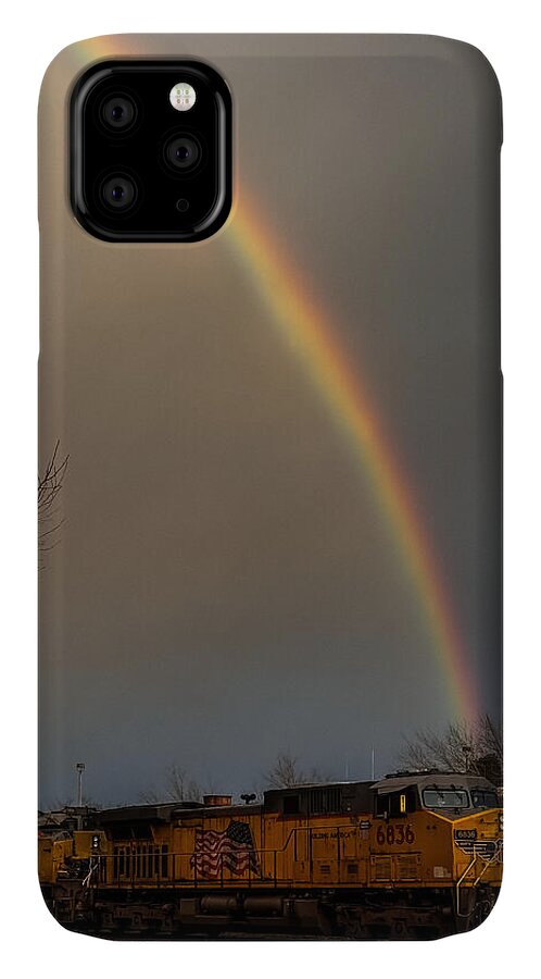 Train at the end of the rainbow - Phone Case