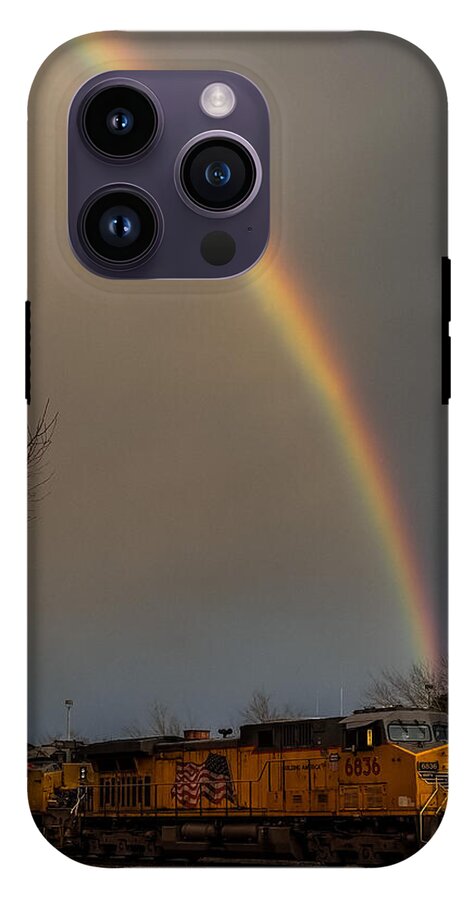 Train at the end of the rainbow - Phone Case