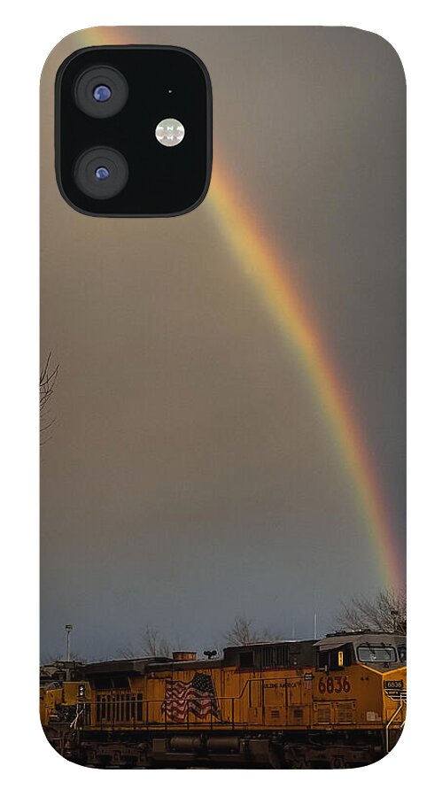Train at the end of the rainbow - Phone Case