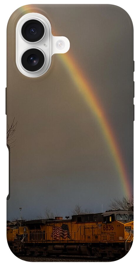 Train at the end of the rainbow - Phone Case