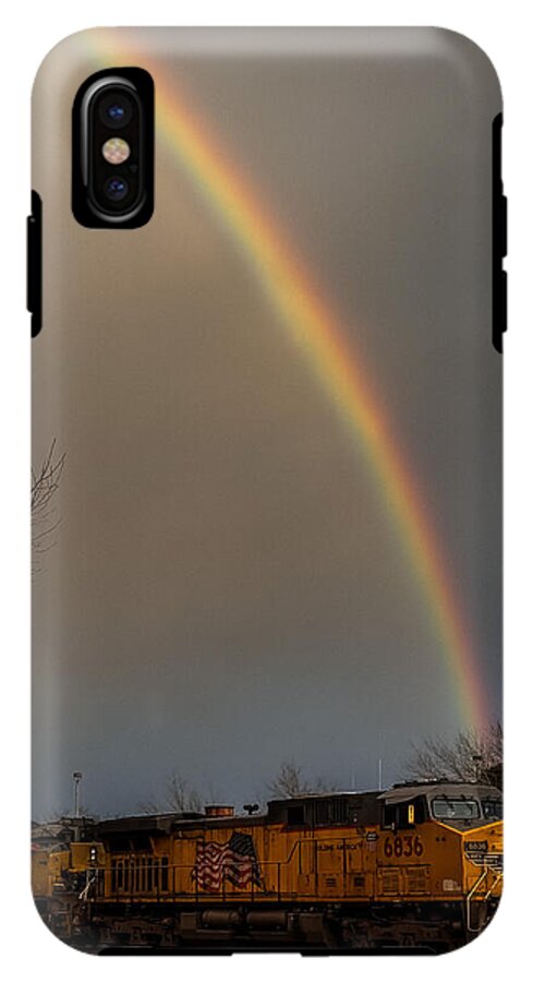Train at the end of the rainbow - Phone Case