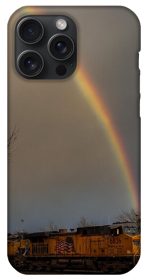Train at the end of the rainbow - Phone Case